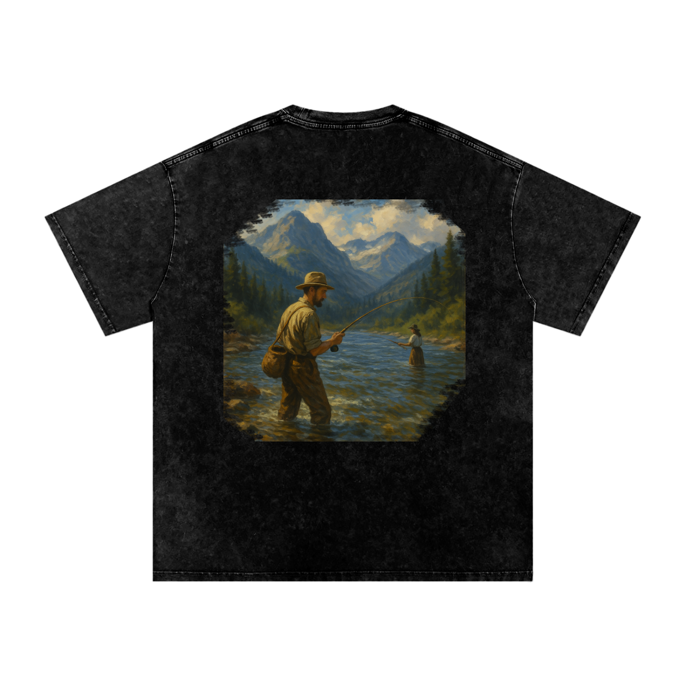 Fly Fishing Tee(Black)