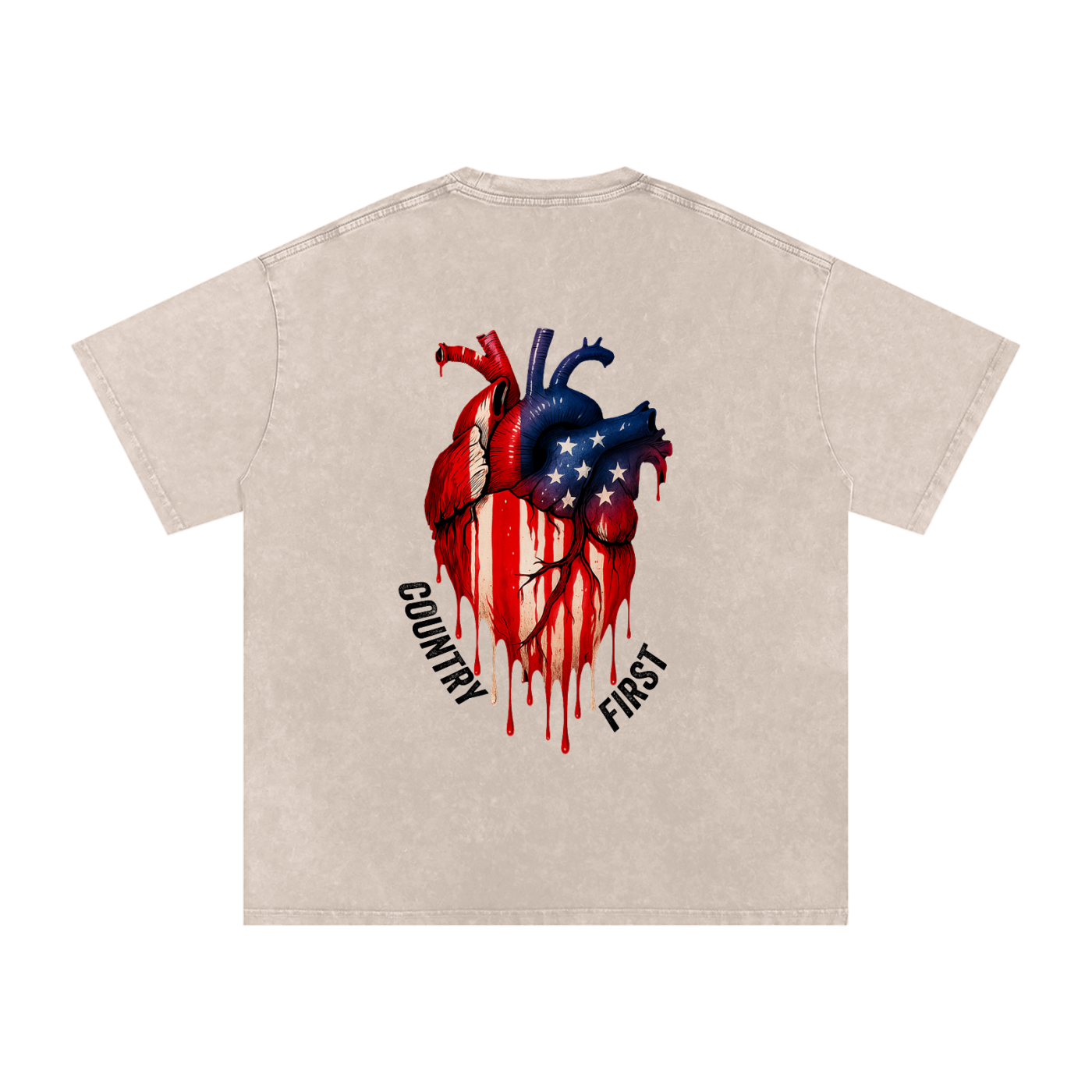 Country First Tee(Cream)