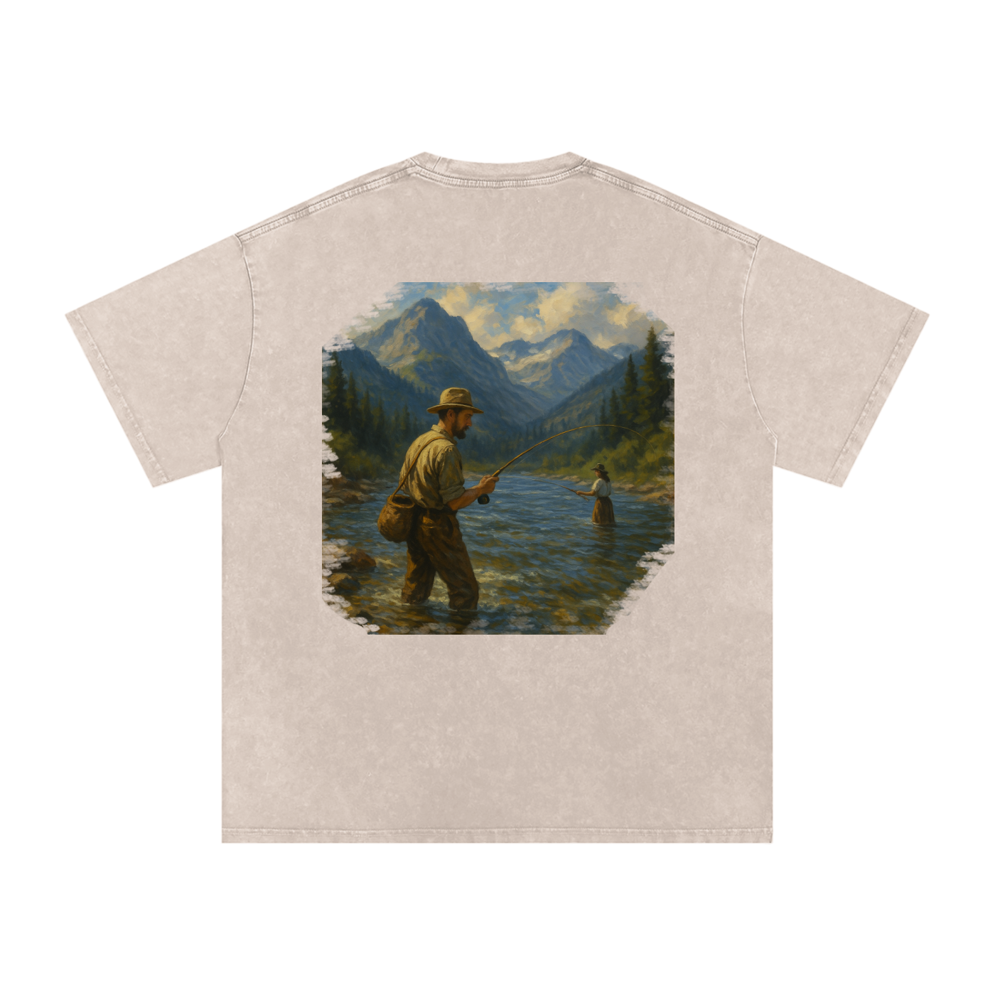 Fly Fishing Tee(Cream)